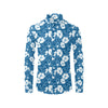 Hibiscus Pattern Print Design HB03 Men's Long Sleeve Shirt