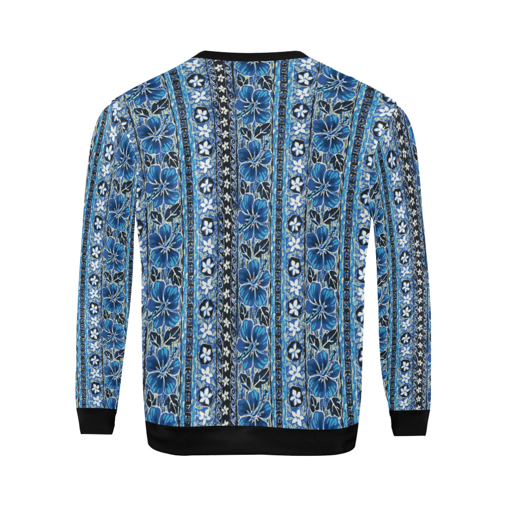 Hawaiian Themed Pattern Print Design H012 Men Long Sleeve Sweatshirt