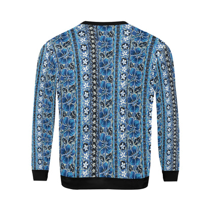 Hawaiian Themed Pattern Print Design H012 Men Long Sleeve Sweatshirt