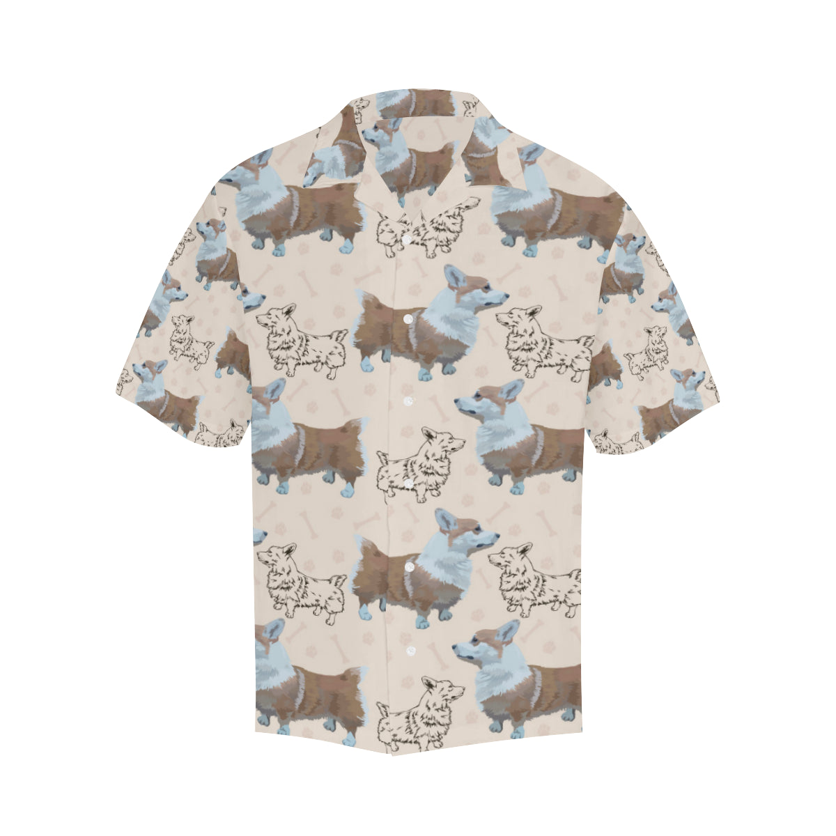 Pembroke Welsh Corgis Pattern Print Design A03 Men's Hawaiian Shirt