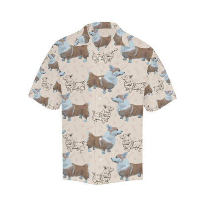 Pembroke Welsh Corgis Pattern Print Design A03 Men's Hawaiian Shirt