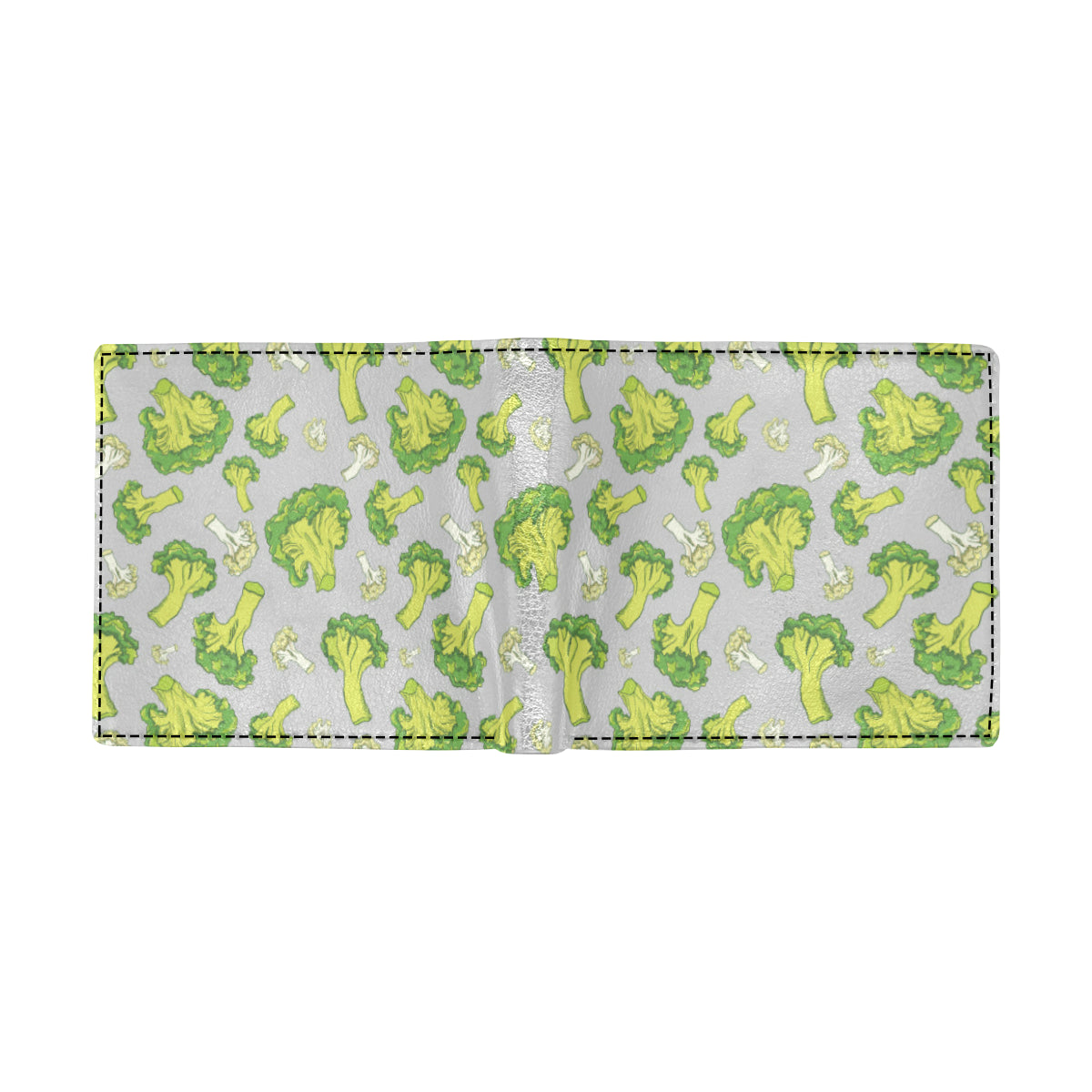 Broccoli Pattern Print Design 03 Men's ID Card Wallet