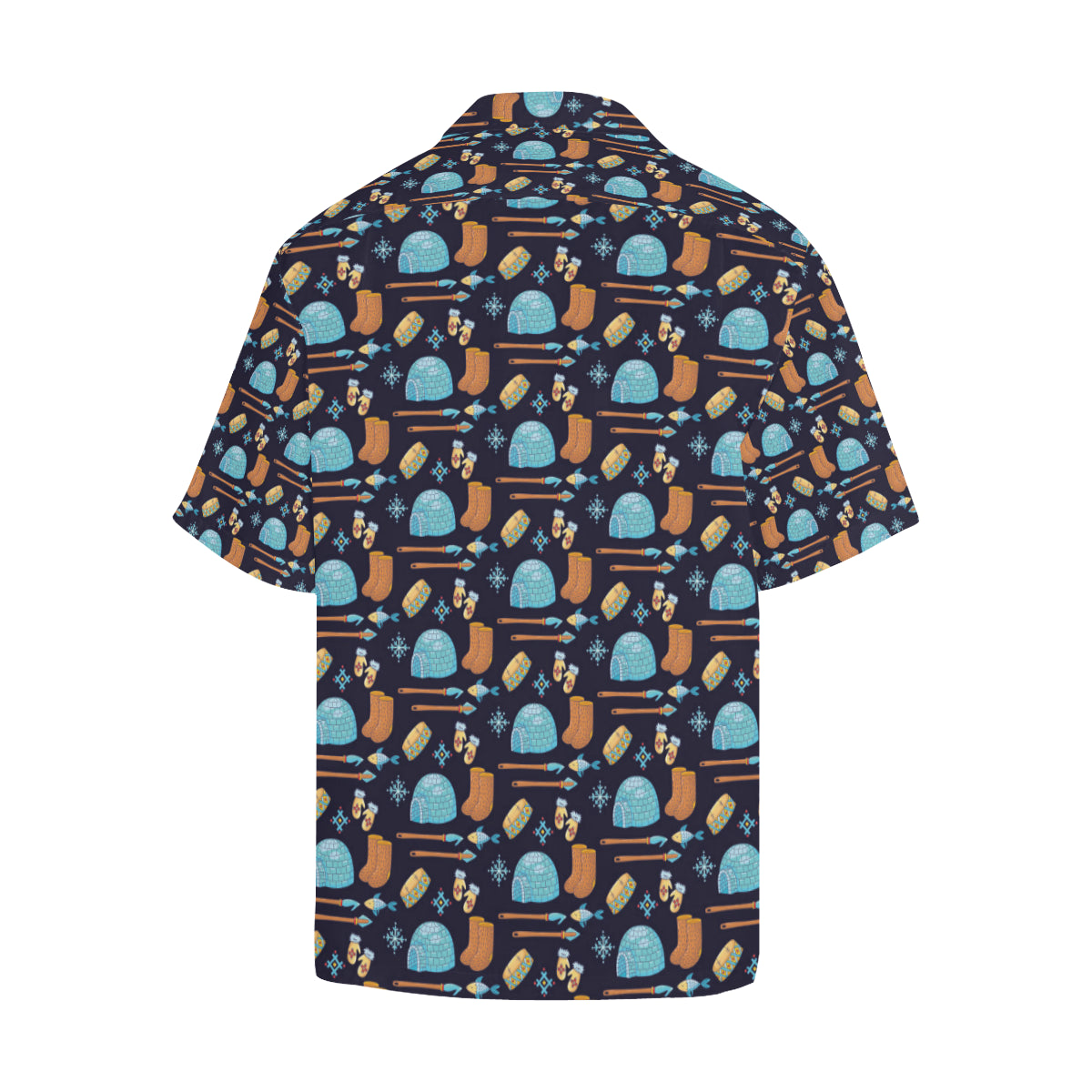 Eskimo Pattern Print Design 02 Men's Hawaiian Shirt