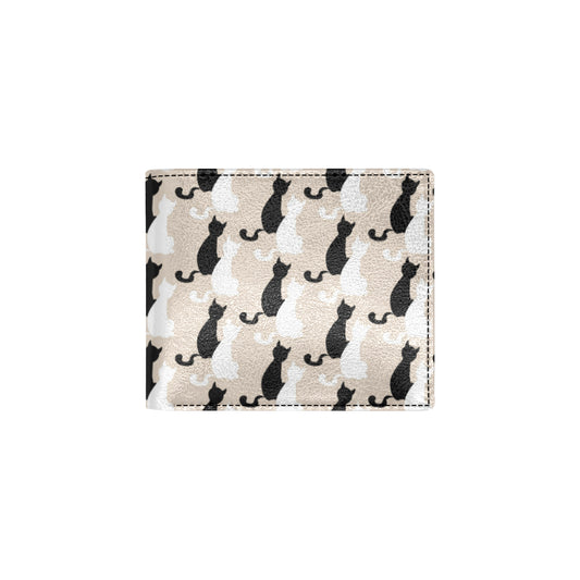 Cat Pattern Print Design 04 Men's ID Card Wallet