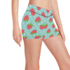 Strawberry Pattern Print Design SB06 Yoga Shorts