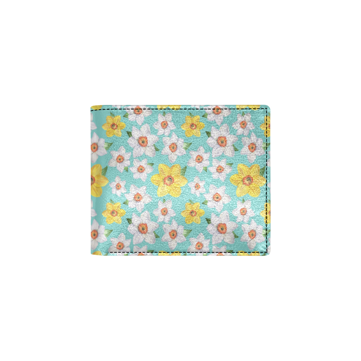 Daffodils Pattern Print Design 02 Men's ID Card Wallet