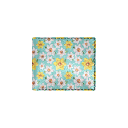 Daffodils Pattern Print Design 02 Men's ID Card Wallet