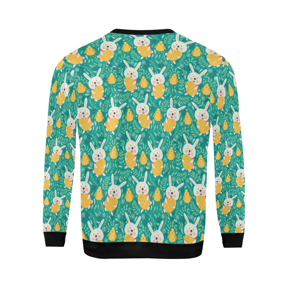 Easter Eggs Pattern Print Design RB02 Men Long Sleeve Sweatshirt