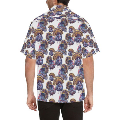 Turkey Pattern Print Design 01 Men's Hawaiian Shirt