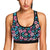 Pink Hibiscus Hawaiian Flower Sports Bra