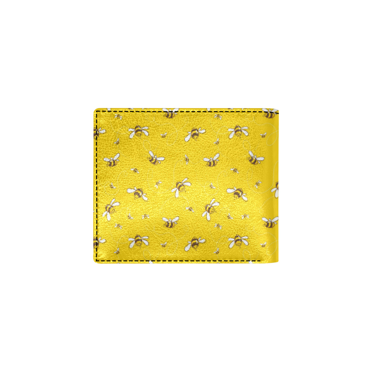 Bee Pattern Print Design 05 Men's ID Card Wallet