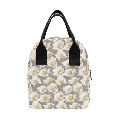 Anemone Pattern Print Design AM05 Insulated Lunch Bag