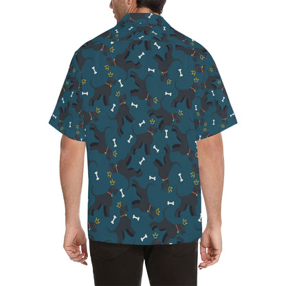 Schnauzers Pattern Print Design A04 Men's Hawaiian Shirt