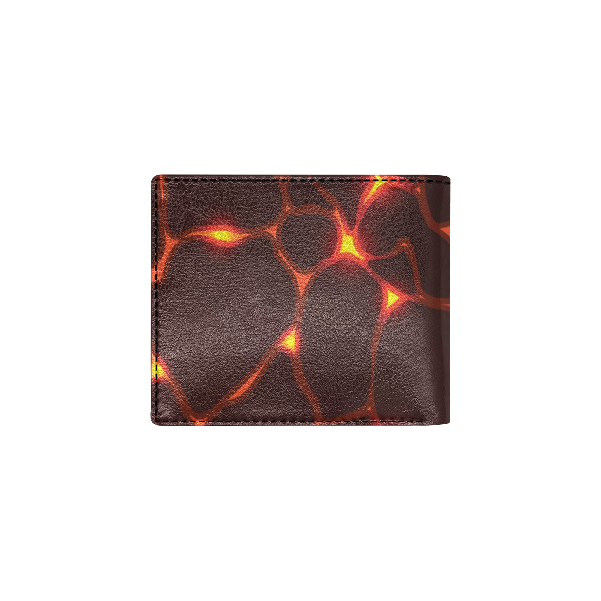 Lava Pattern Print Design 02 Men's ID Card Wallet