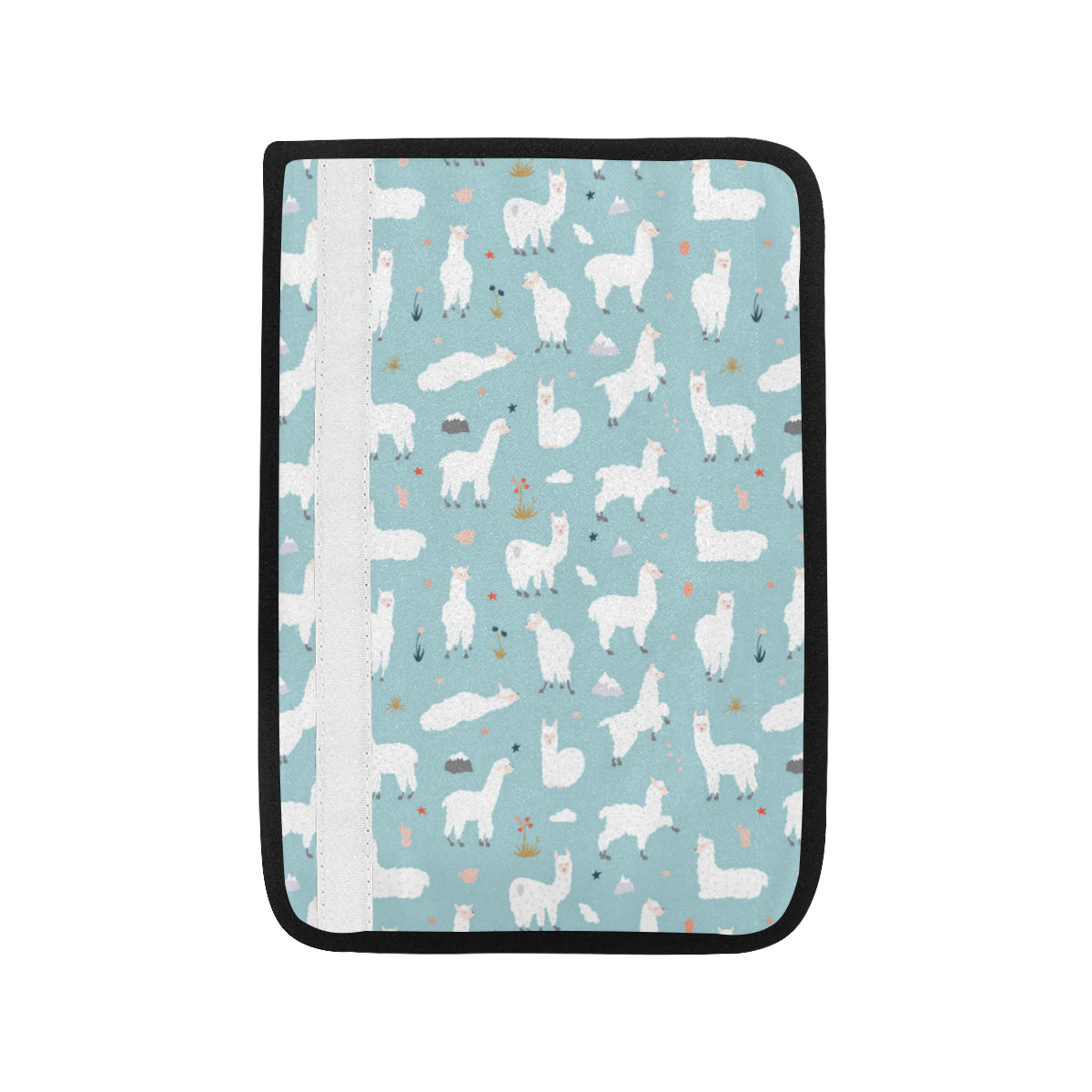 Alpaca Pattern Print Design 02 Car Seat Belt Cover