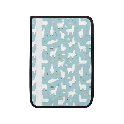 Alpaca Pattern Print Design 02 Car Seat Belt Cover
