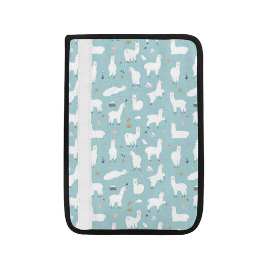 Alpaca Pattern Print Design 02 Car Seat Belt Cover