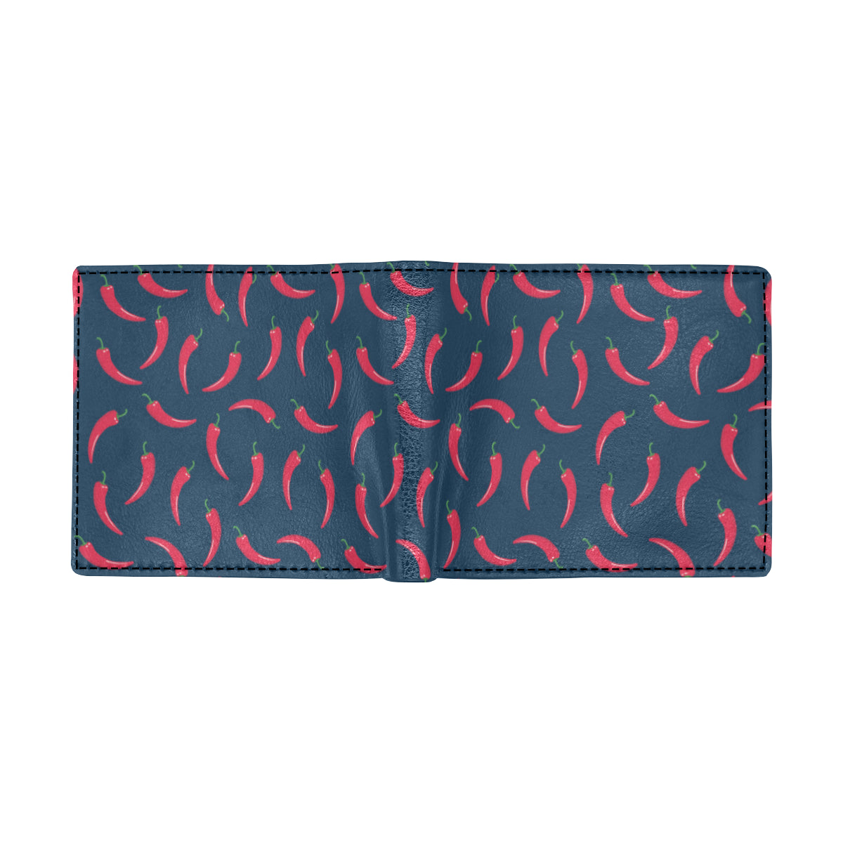 Chilli Pepper Pattern Print Design 03 Men's ID Card Wallet