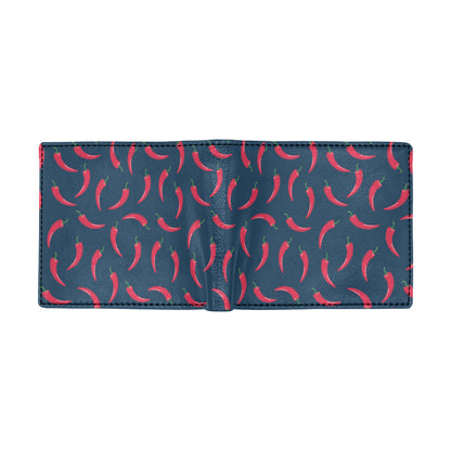 Chilli Pepper Pattern Print Design 03 Men's ID Card Wallet
