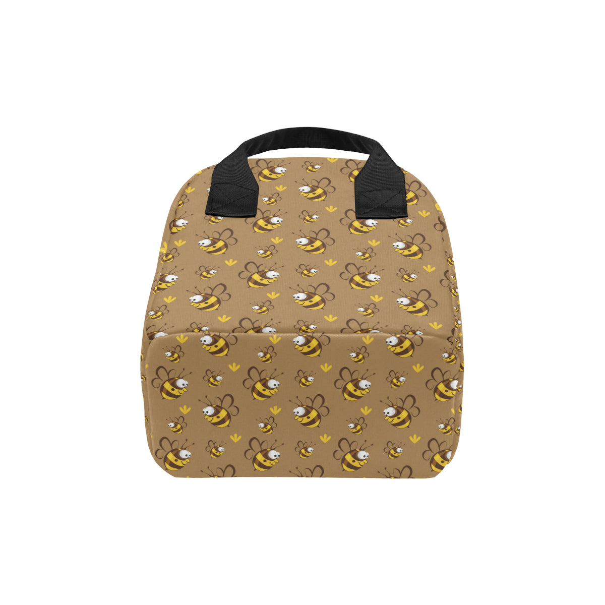 Bee Pattern Print Design BEE09 Insulated Lunch Bag
