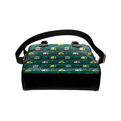 Camper Pattern Print Design 05 Shoulder Handbag