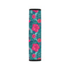 Red Hibiscus Pattern Print Design HB017 Car Seat Belt Cover