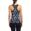 Lavender Dragonfly Pattern Print Design LV03 Women's Racerback Tank Top