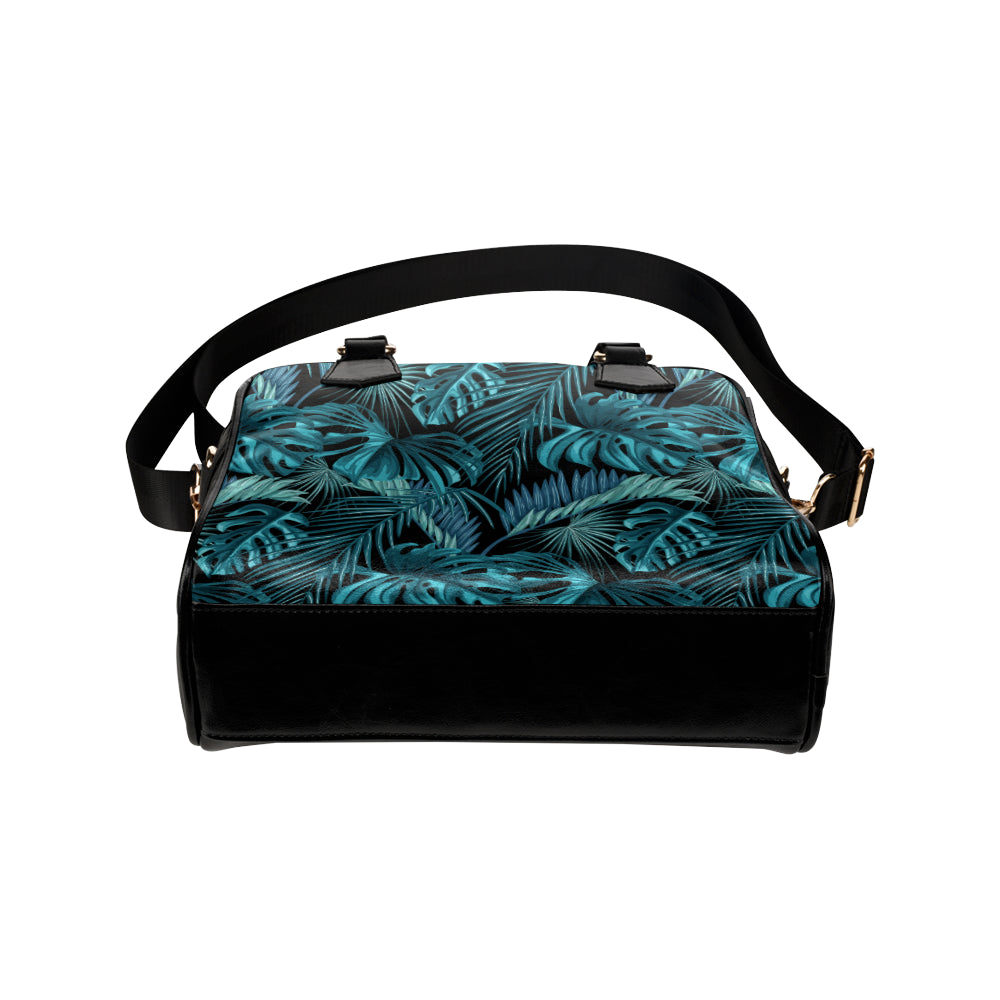Palm Leaf Pattern Print Design A03 Shoulder Handbag