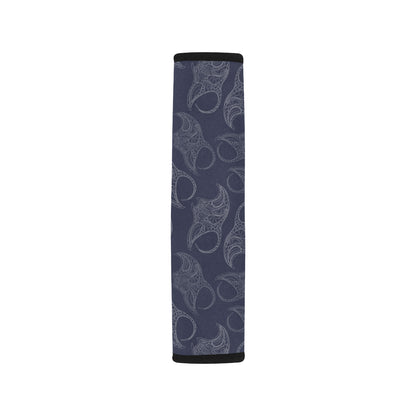 Manta Ray Pattern Print Design 01 Car Seat Belt Cover