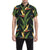 Bird Of Paradise Pattern Print Design BOP012 Men's Short Sleeve Button Up Shirt