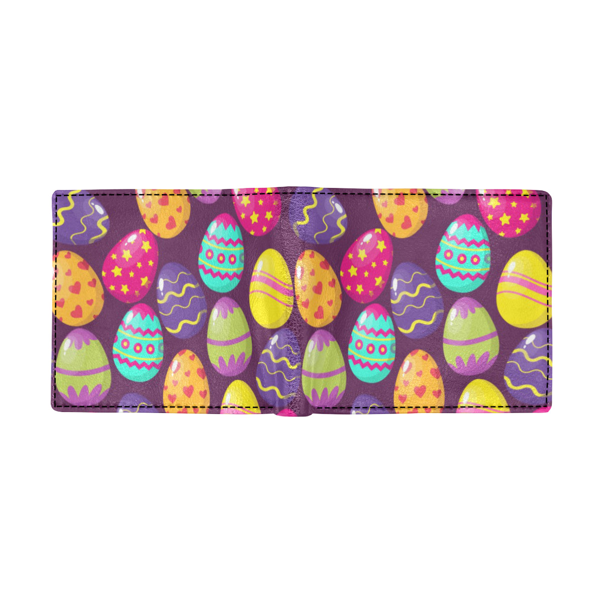 Easter Eggs Pattern Print Design RB04 Men's ID Card Wallet