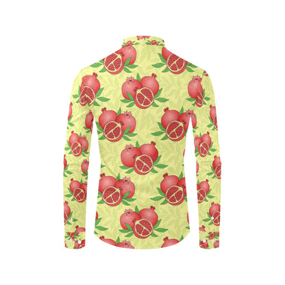 Pomegranate Pattern Print Design PG07 Men's Long Sleeve Shirt