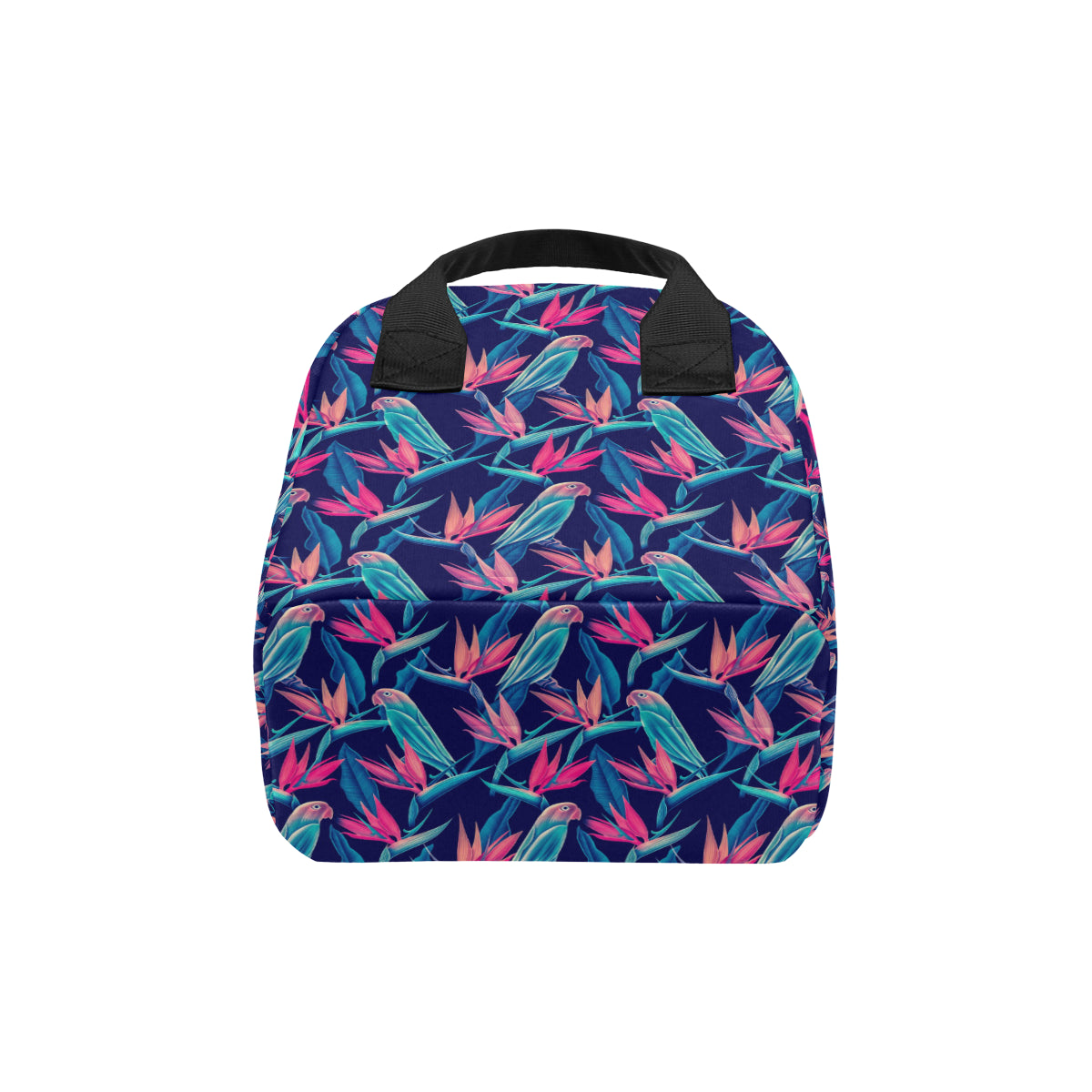 Tropical Flower Pattern Print Design TF024 Insulated Lunch Bag