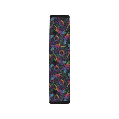 Gecko Rainbow Pattern Print Design 03 Car Seat Belt Cover