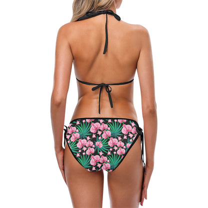 Orchid Pink Pattern Print Design OR06 Bikini