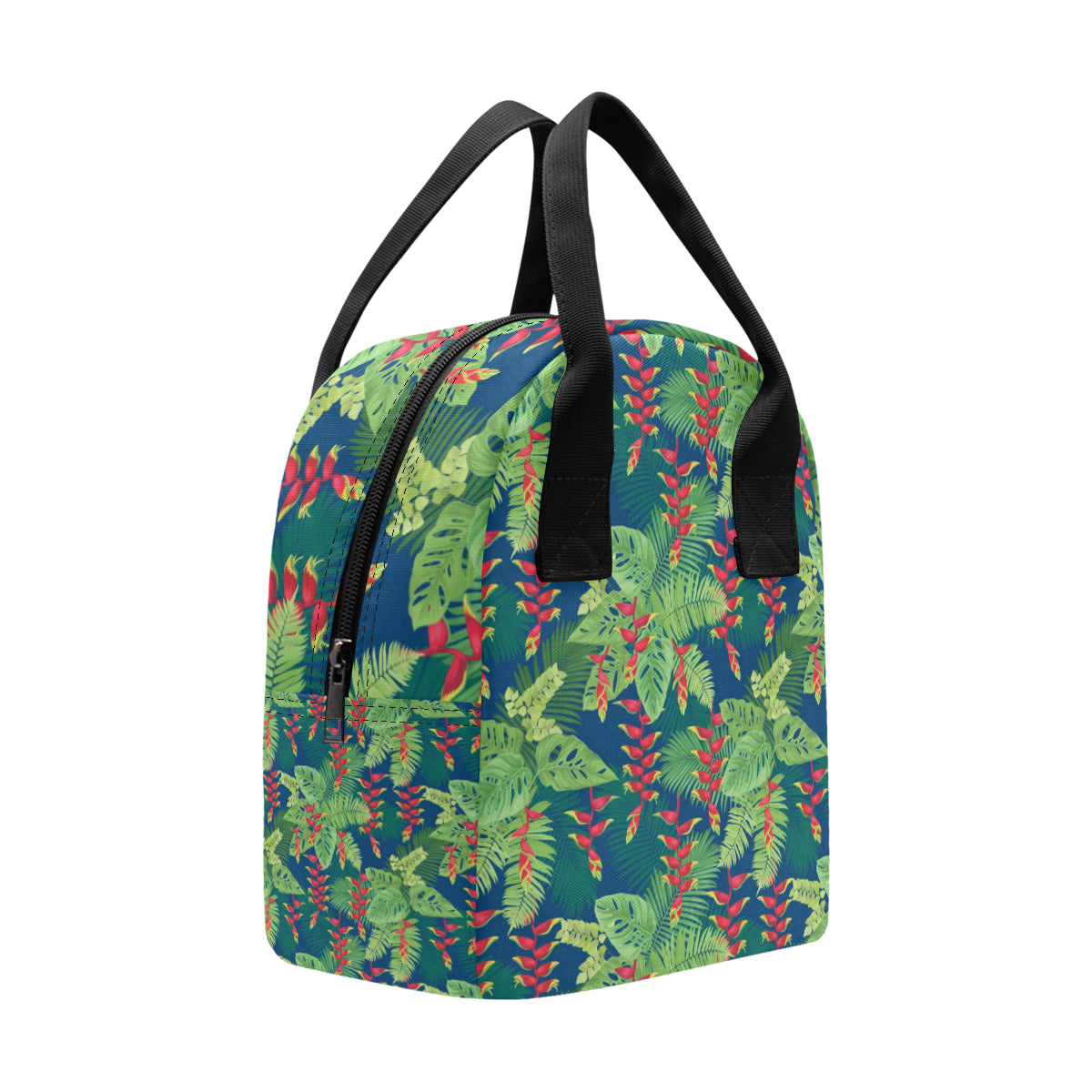 Heliconia Pattern Print Design HL08 Insulated Lunch Bag