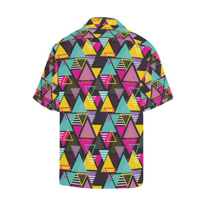 Geometric Colorful Pattern Print Design 02 Men's Hawaiian Shirt