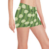 Cucumber Pattern Print Design CC03 Yoga Shorts