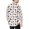 Cow Pattern Print Design 06 Men's Long Sleeve Shirt