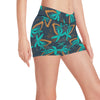 Palm Tree Pattern Print Design PT01 Yoga Shorts