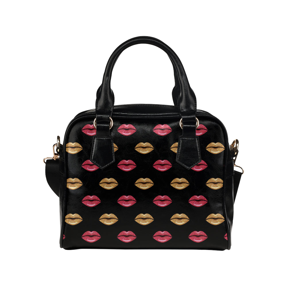 Lip Pattern Print Design 03 Shoulder Handbag