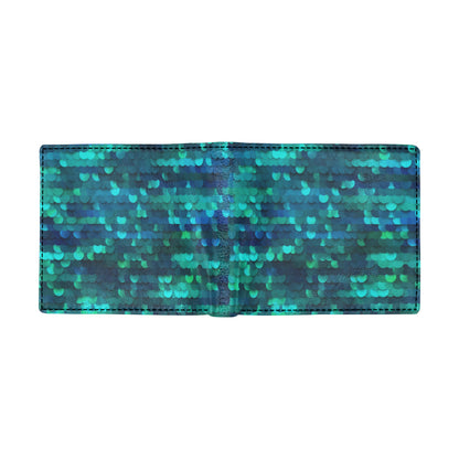 Mermaid Scales Pattern Print Design 06 Men's ID Card Wallet