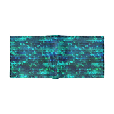 Mermaid Scales Pattern Print Design 06 Men's ID Card Wallet