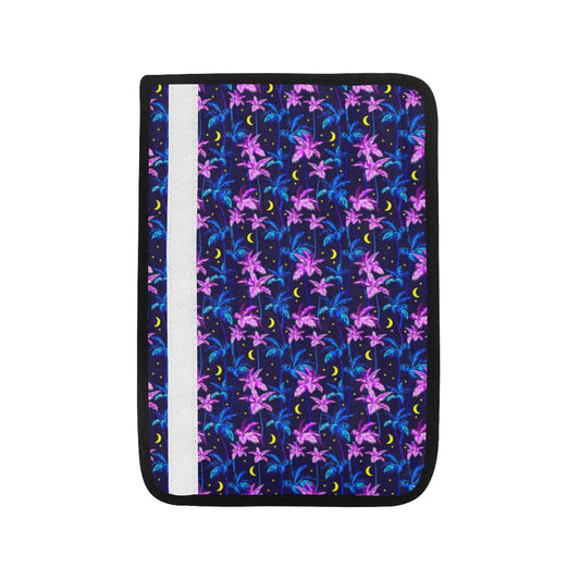 Palm Tree Night Scene Design Print Car Seat Belt Cover