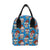 Sugar Skull Rose Pattern Insulated Lunch Bag