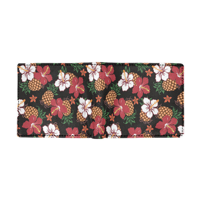 Hawaiian Themed Pattern Print Design H013 Men's ID Card Wallet