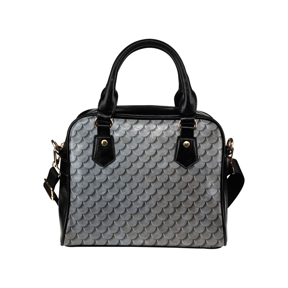 Armor Scales Pattern Print Design 03 Shoulder Handbag