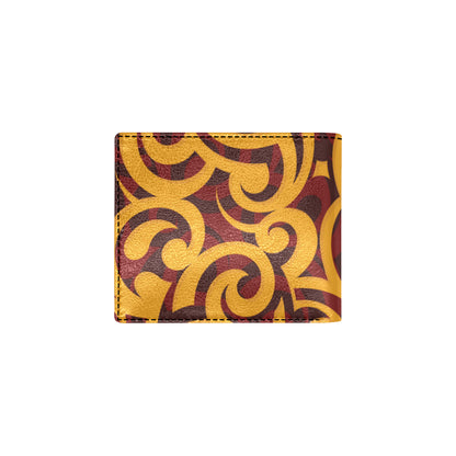 Maori Pattern Print Design 02 Men's ID Card Wallet
