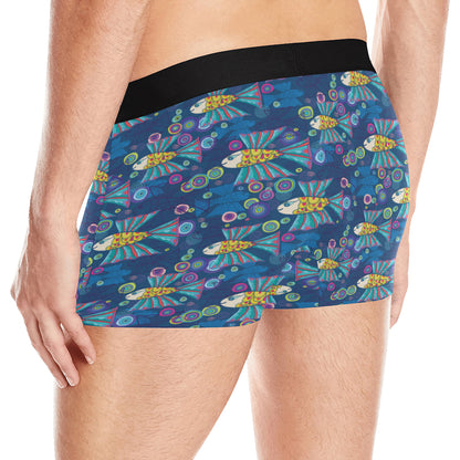 Flying Fish Pattern Print Design 01 Men's Boxer Briefs
