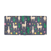 Llama Cactus Pattern Print Design 012 Men's ID Card Wallet